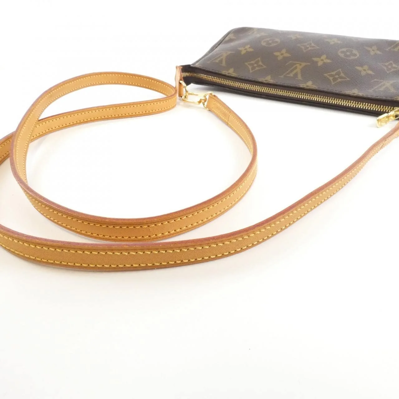 LOUIS VUITTON Pochette M51980+J00145 Pochette Monogram 4