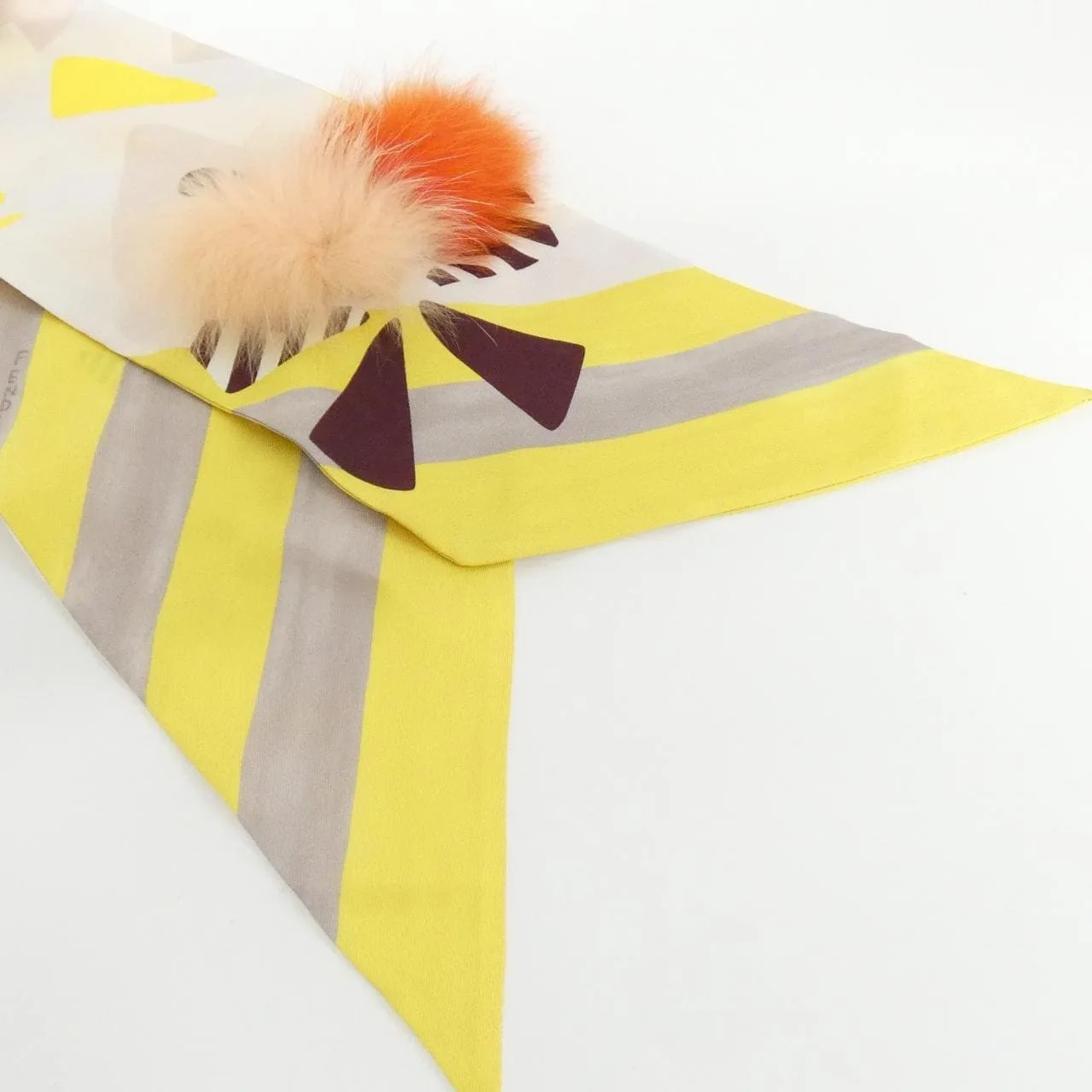 FENDI FXT021 504 Scarf Black Rank A - Thumbnail 2