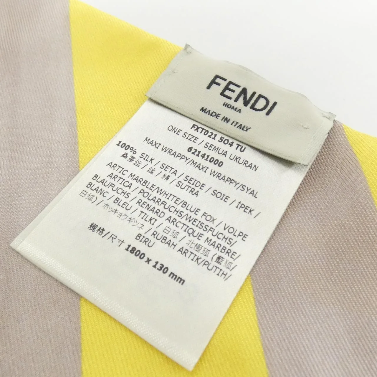 FENDI FXT021 504 Scarf Black Rank A - Thumbnail 5