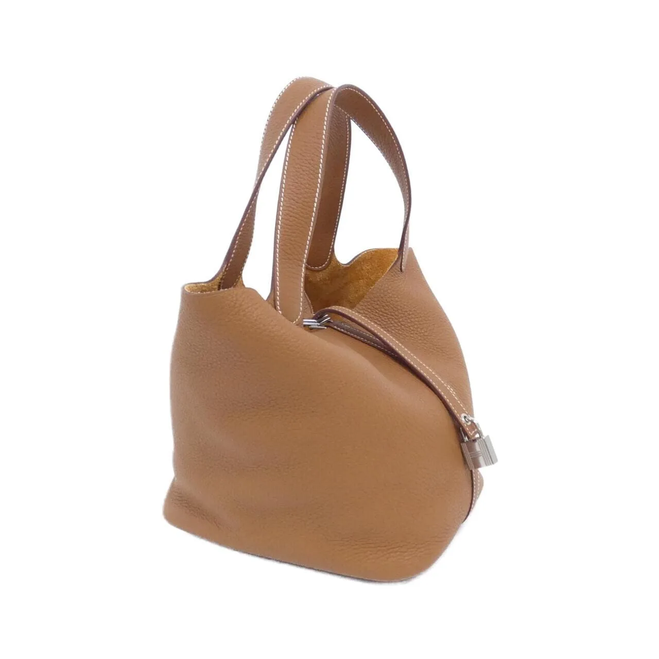 HERMES Picotin 060991CK Handbag Clemence