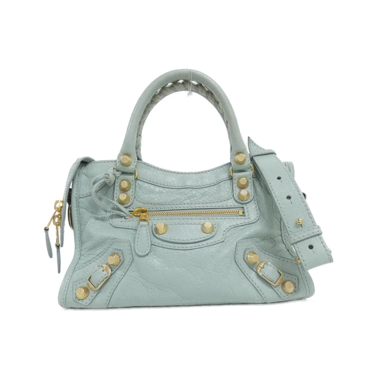 BALENCIAGA Le City 309544 D94JG Handbag Lambskin Black