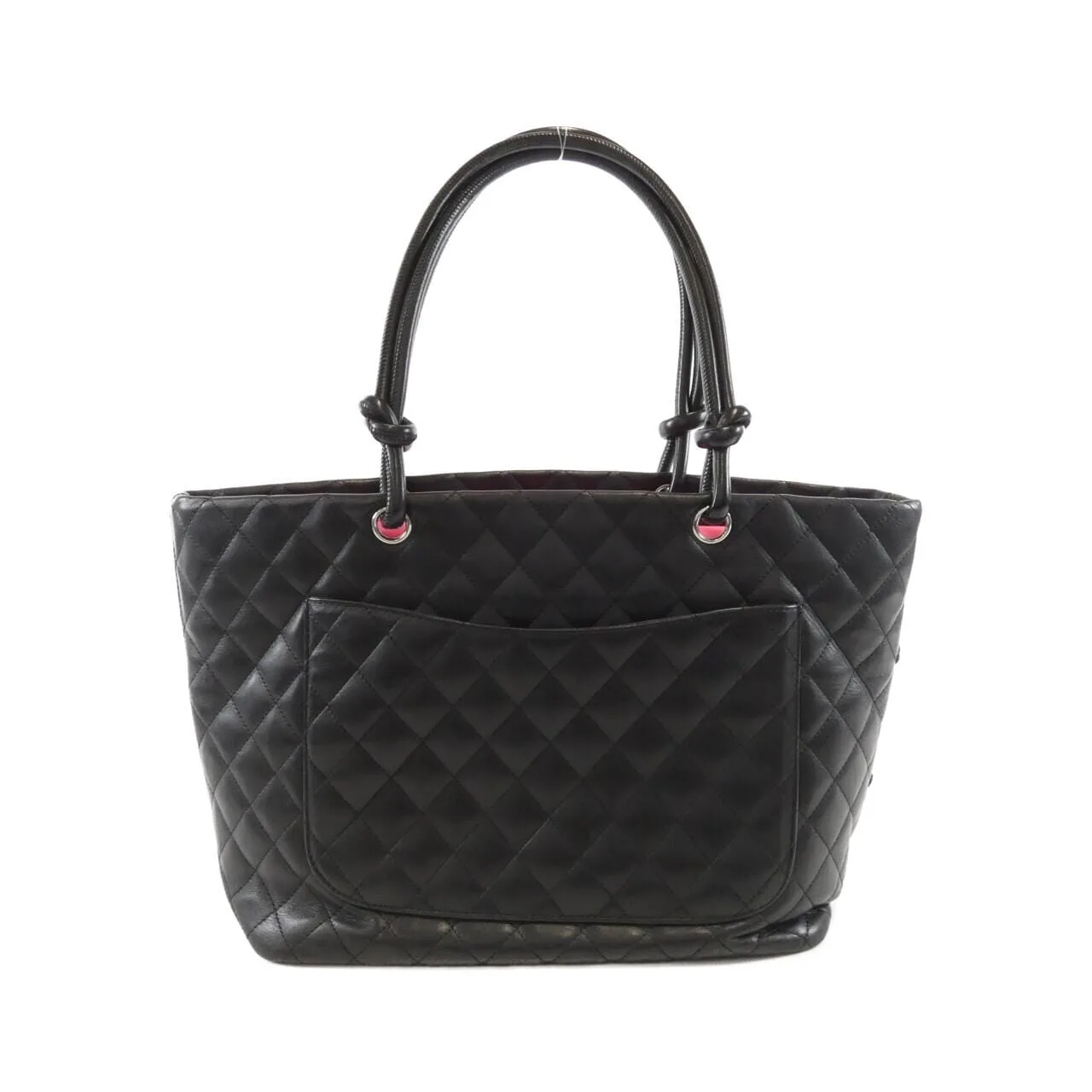 CHANEL Cambon 25169 Handbag Patent Leather 2