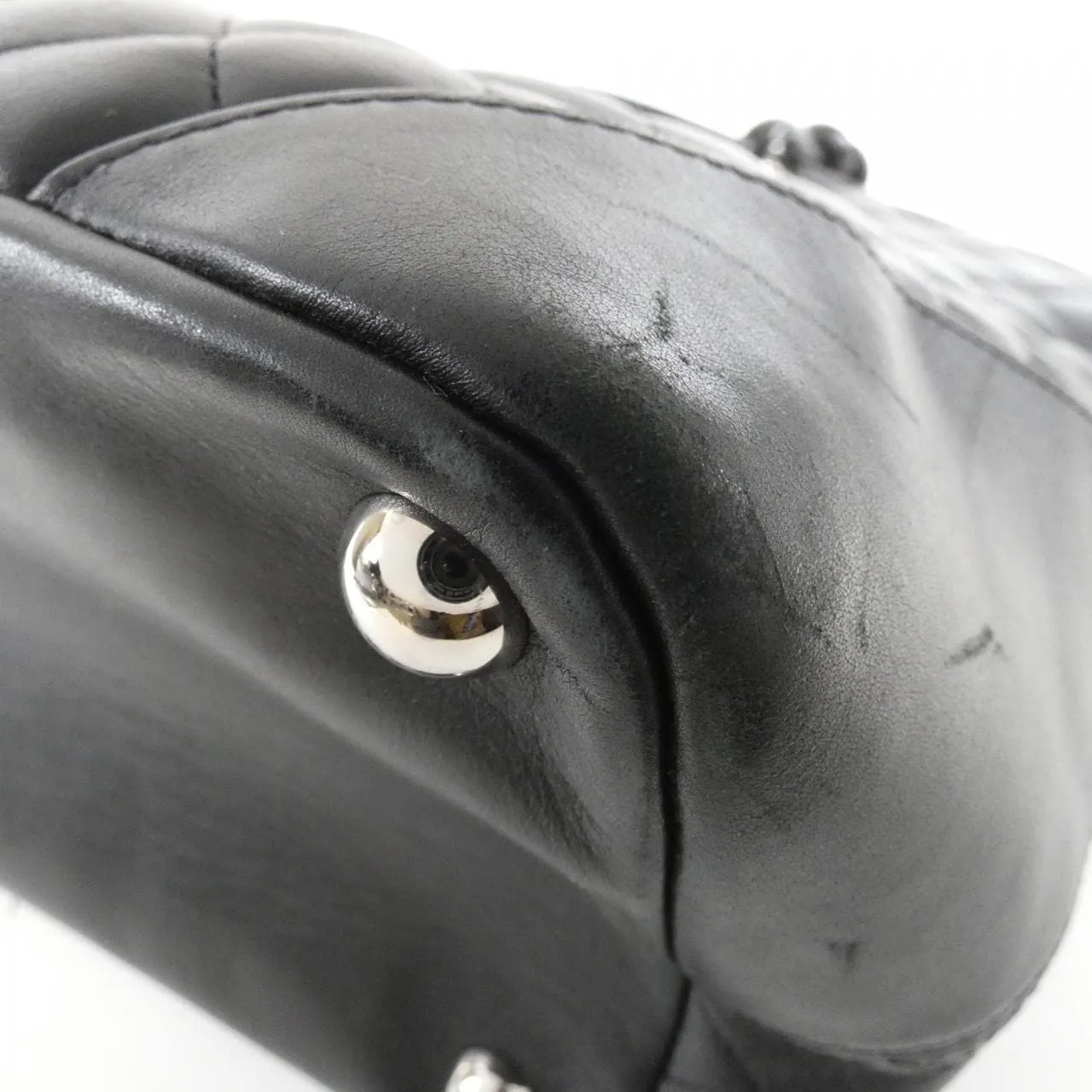 CHANEL Cambon 25169 Handbag Patent Leather 3
