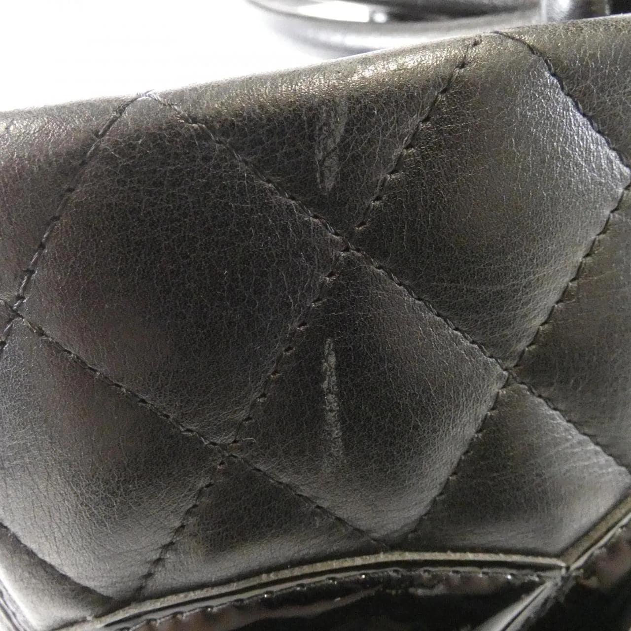 CHANEL Cambon 25169 Handbag Patent Leather 4