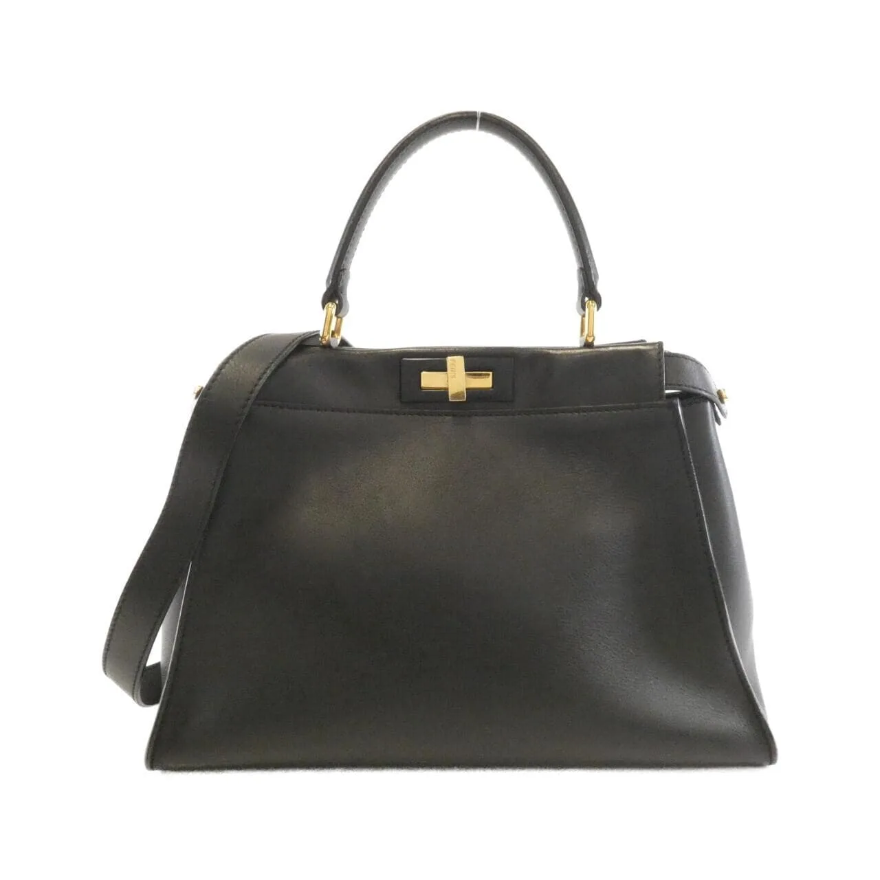 FENDI Peekaboo 8BN290 3ZN Handbag Black