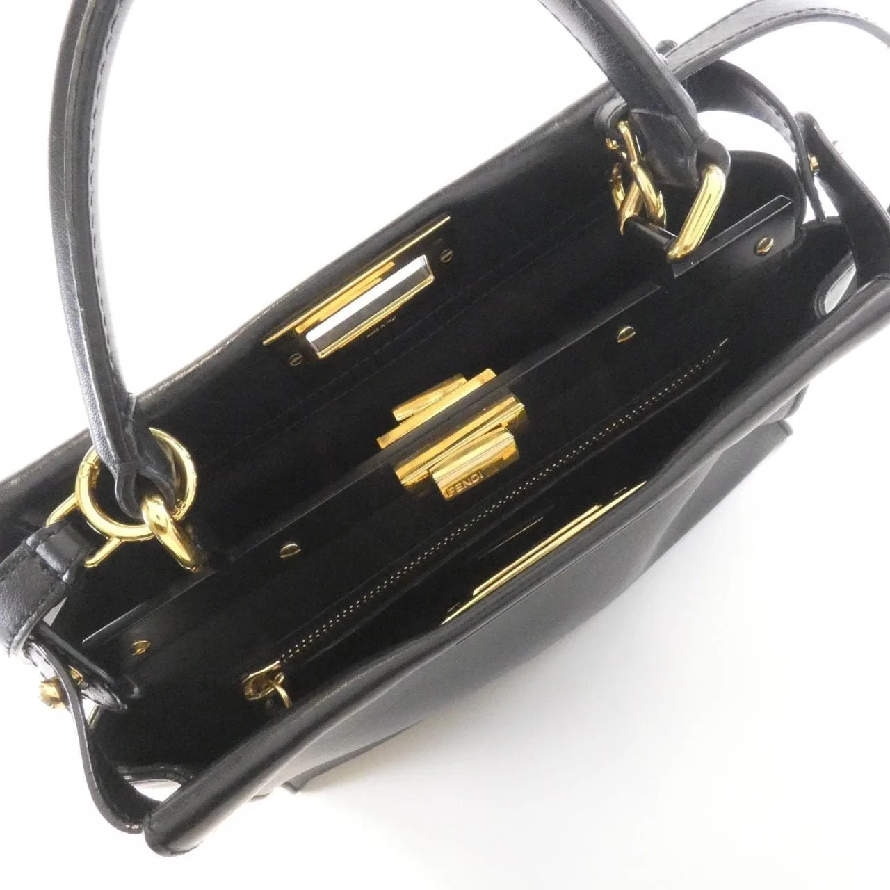 FENDI Peekaboo 8BN290 3ZN Handbag 黑色 中古品B - 縮圖 8