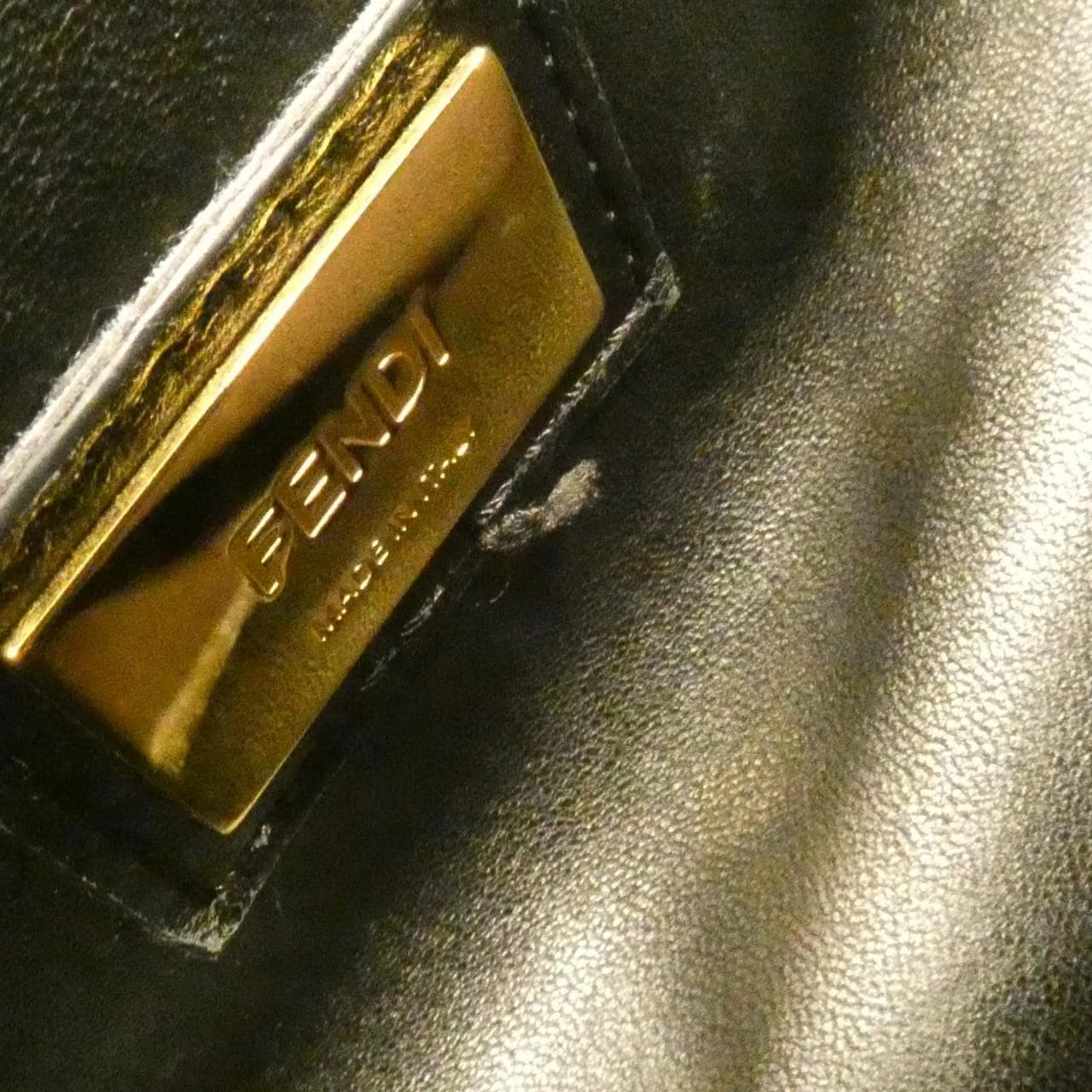 FENDI Peekaboo 8BN290 3ZN Handbag 黑色 中古品B - 縮圖 9