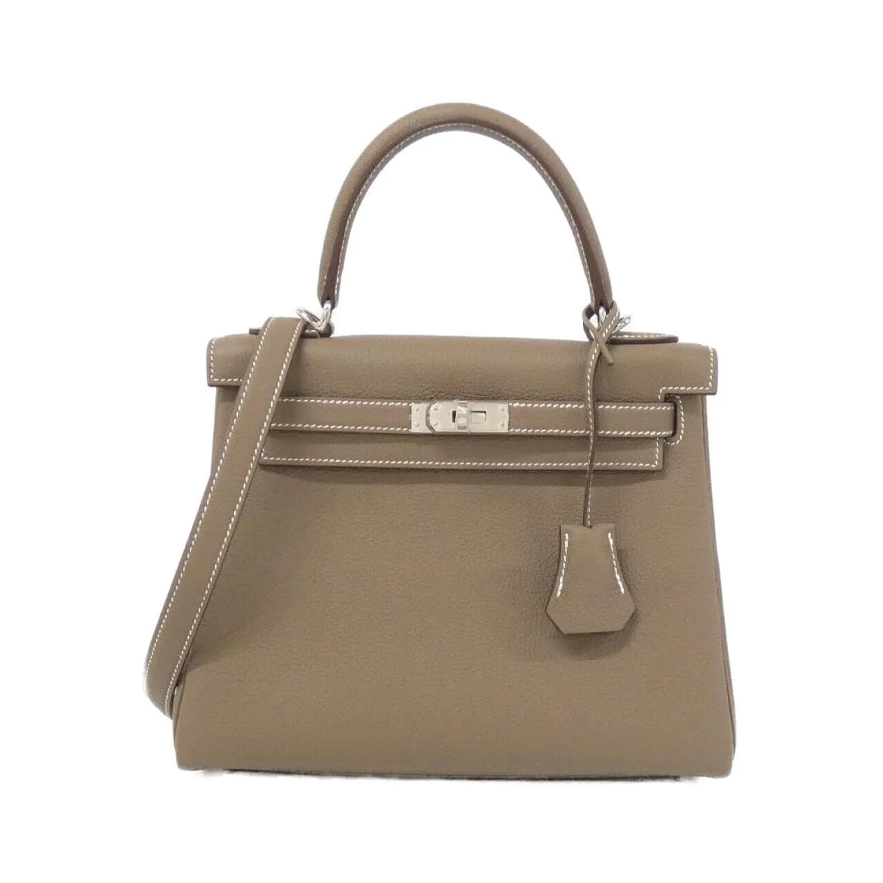 HERMES Kelly 044624CK Handbag Togo