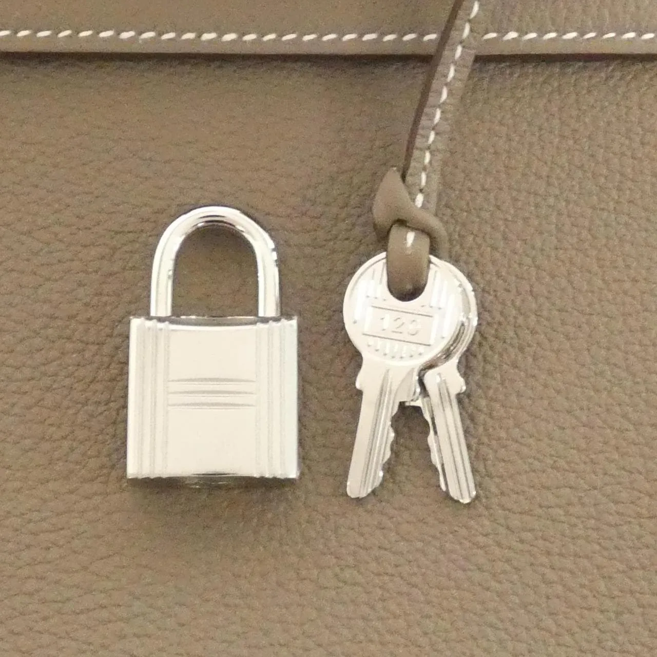 HERMES Kelly 044624CK Handbag Togo 4