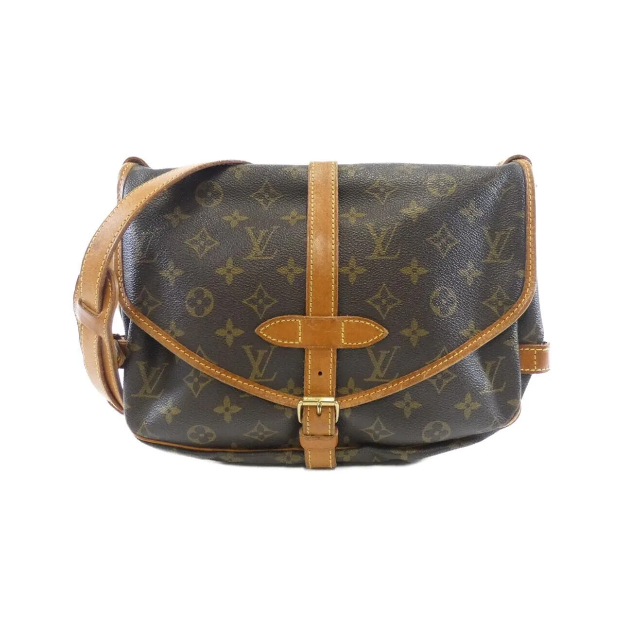 LOUIS VUITTON Saumur M42256 Shoulder Monogram