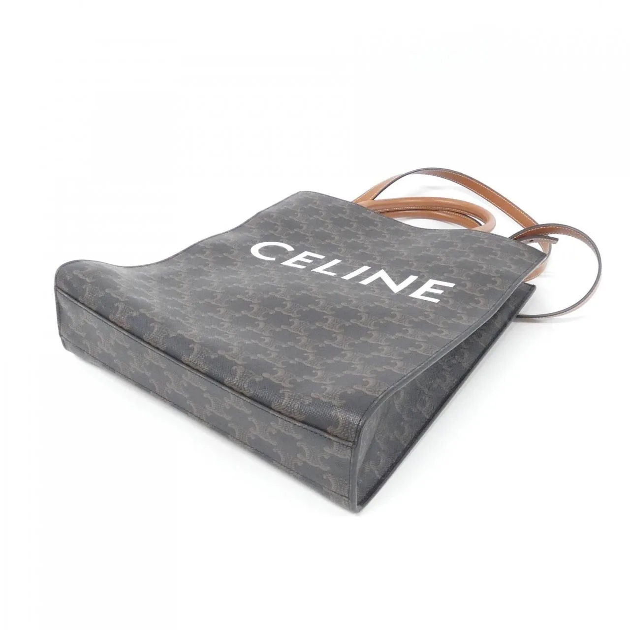 CELINE Cabas 191542BZK Handbag Canvas Black Canvas - Thumbnail 3