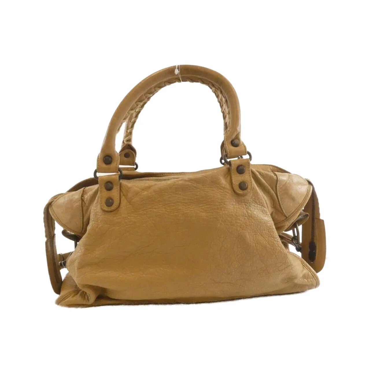 BALENCIAGA Le City 115748 D94JT Handbag Lambskin 黑色 羊皮 中古品B - 縮圖 2