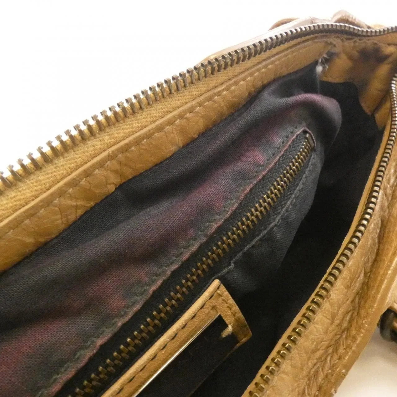 BALENCIAGA Le City 115748 D94JT Handbag Lambskin 黑色 羊皮 中古品B - 縮圖 8
