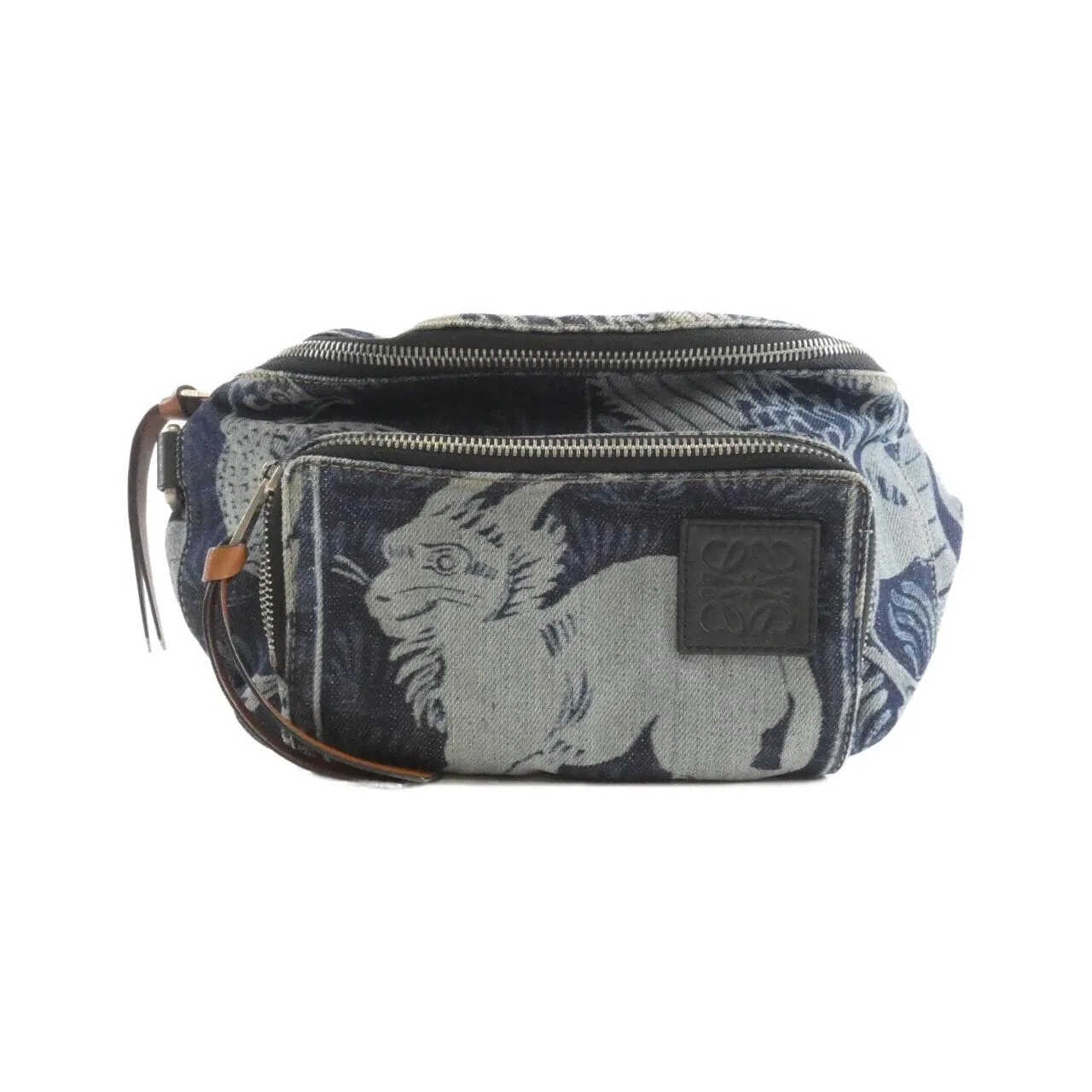 LOEWE 303 27 W75 Belt Denim