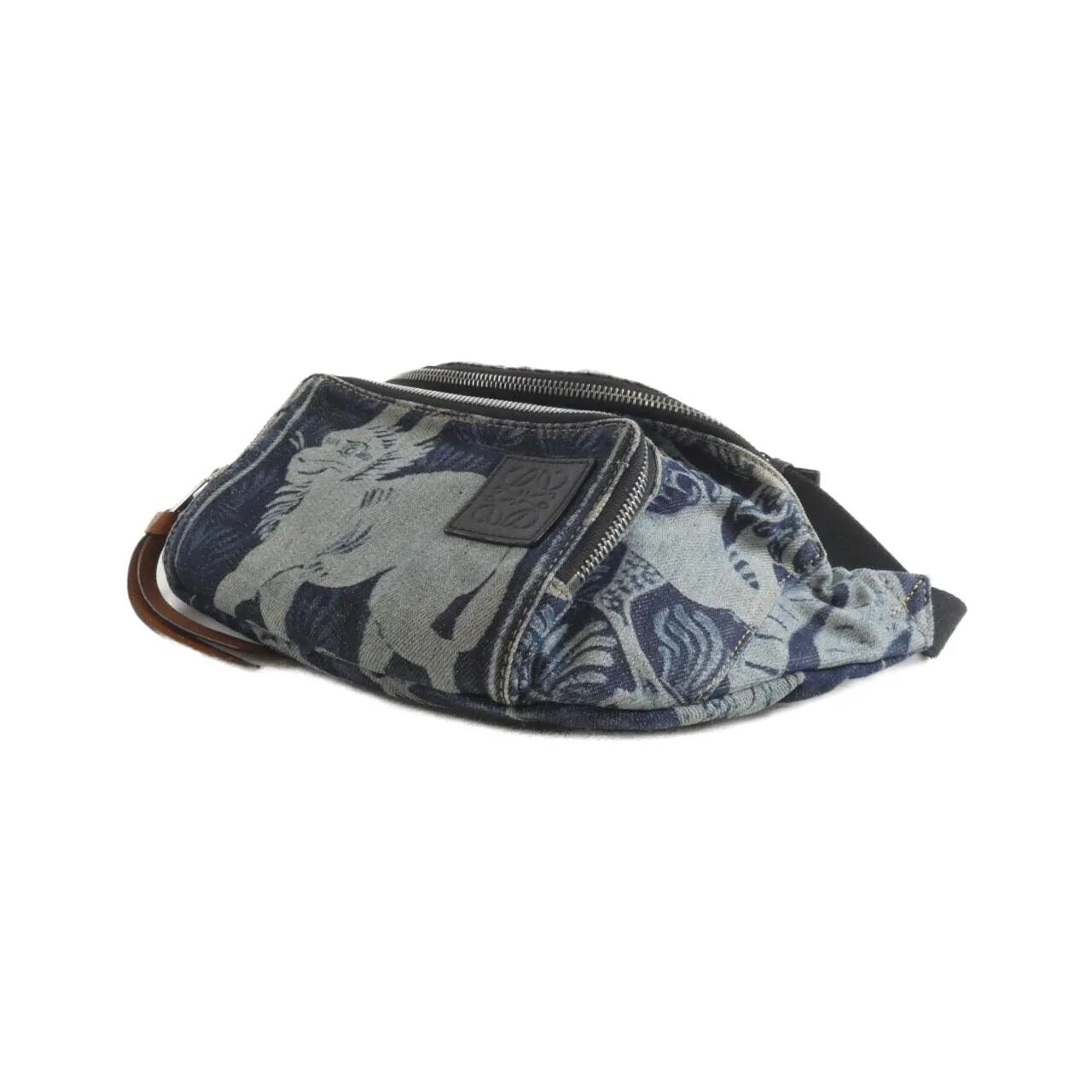 LOEWE 303 27 W75 腰包 牛仔布 3