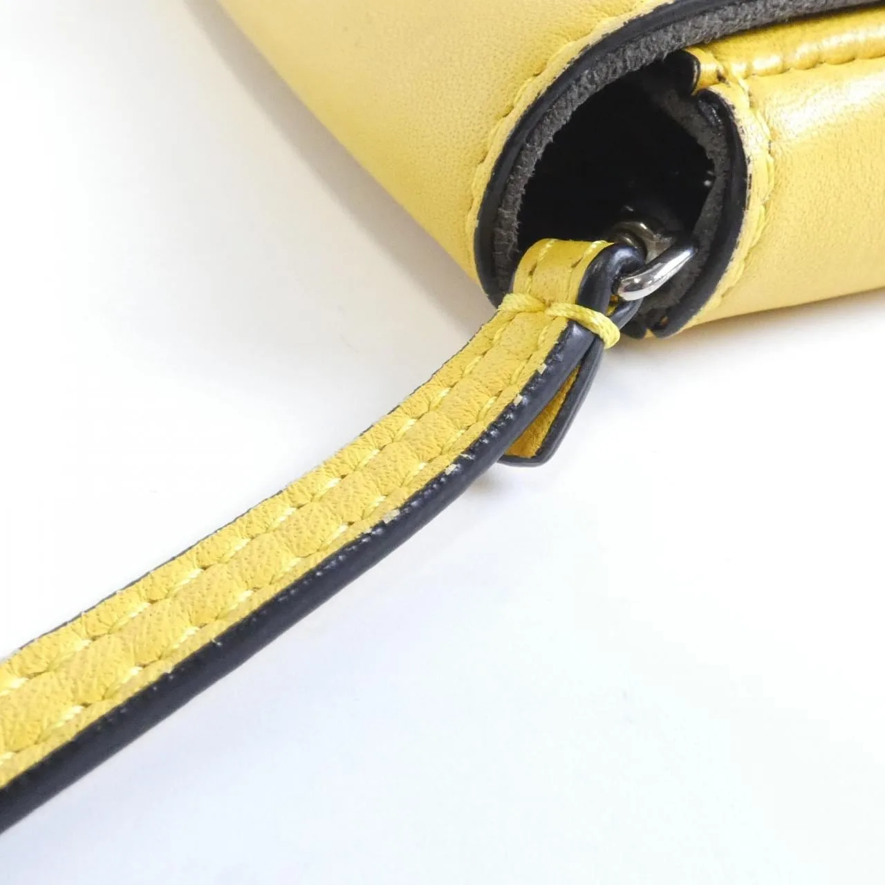 FENDI 8M0354 37H Handbag Lambskin Yellow Lambskin - Thumbnail 5