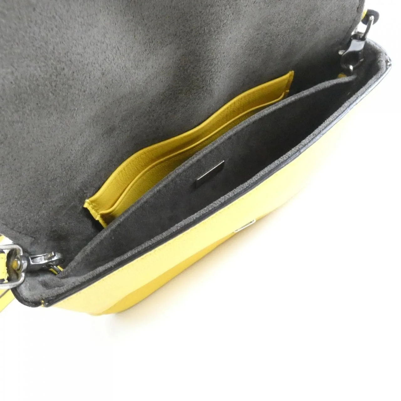 FENDI 8M0354 37H Handbag Lambskin Yellow Lambskin - Thumbnail 6