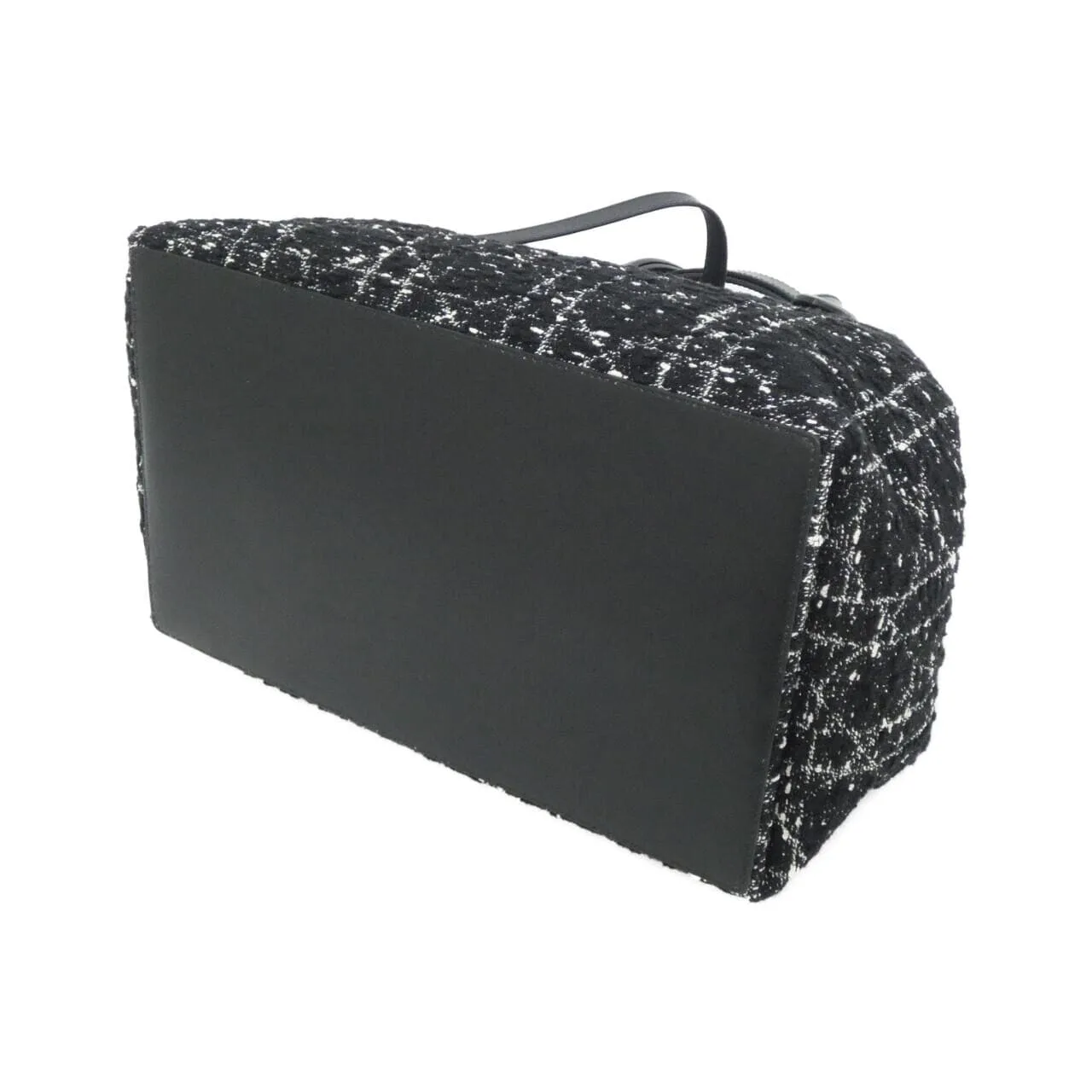 DIOR Toujours M28210TKV Handbag Tweed 黑色 粗花呢 中古品A - 縮圖 3