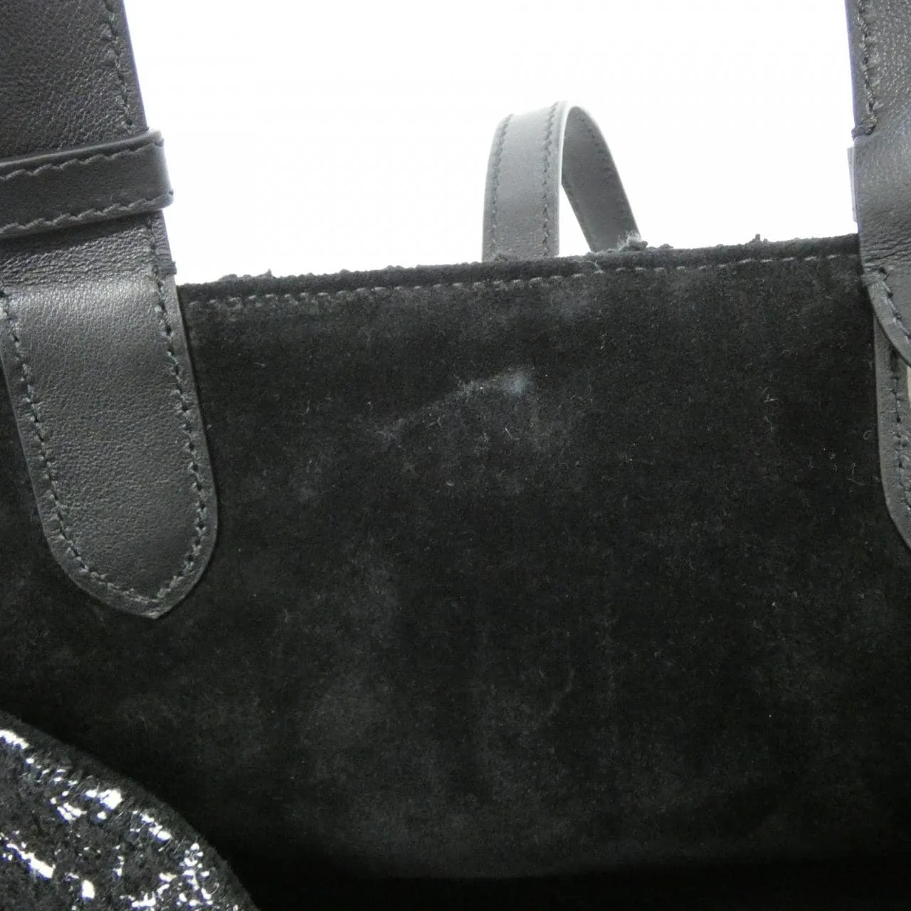 DIOR Toujours M28210TKV Handbag Tweed 黑色 粗花呢 中古品A - 縮圖 8