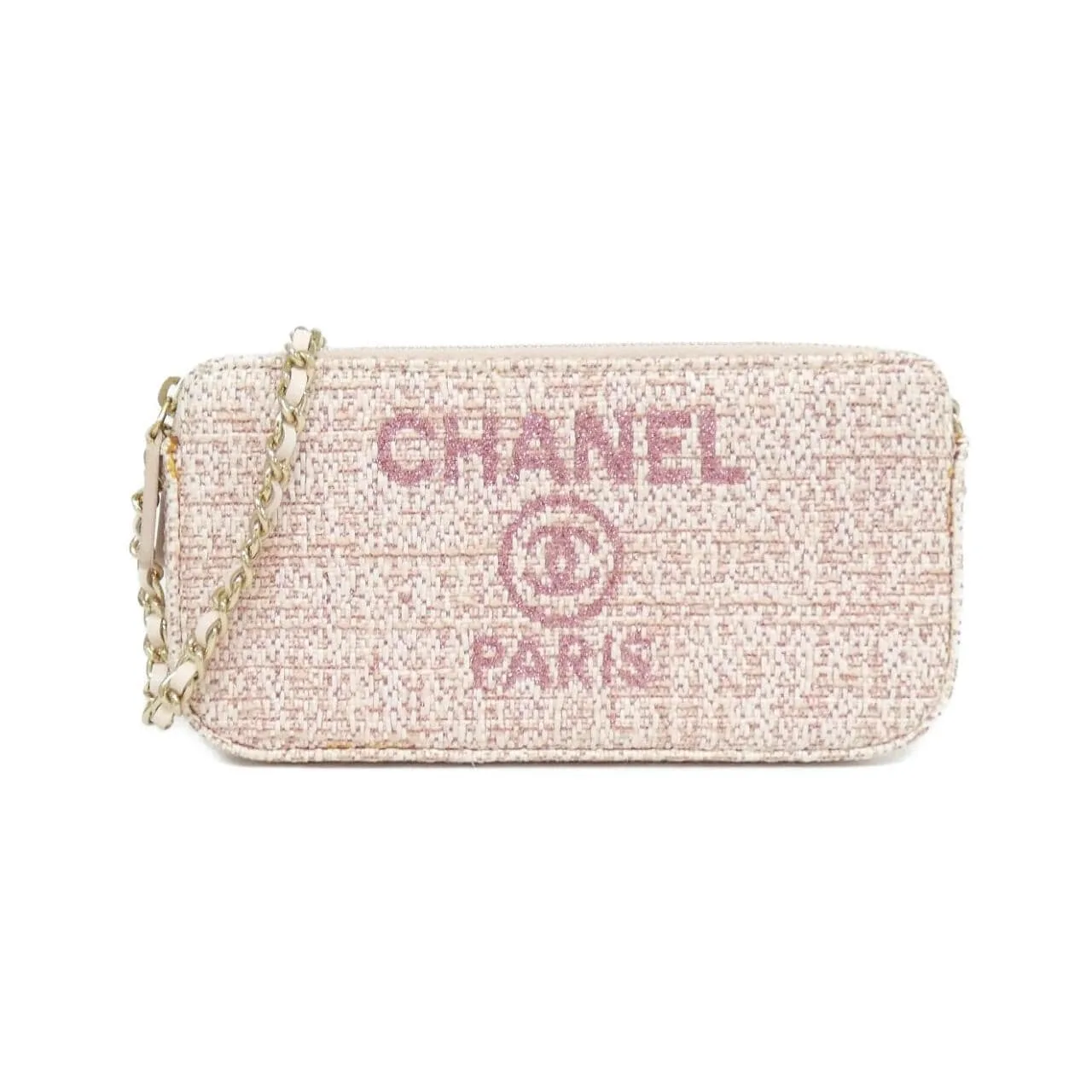 CHANEL Deauville 84415 銀包 帆布