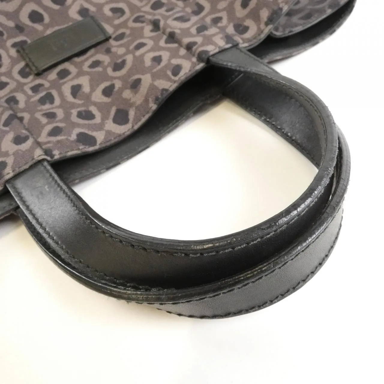 GUCCI 341739 手提包 帆布 灰色 帆布 中古品B - 縮圖 6