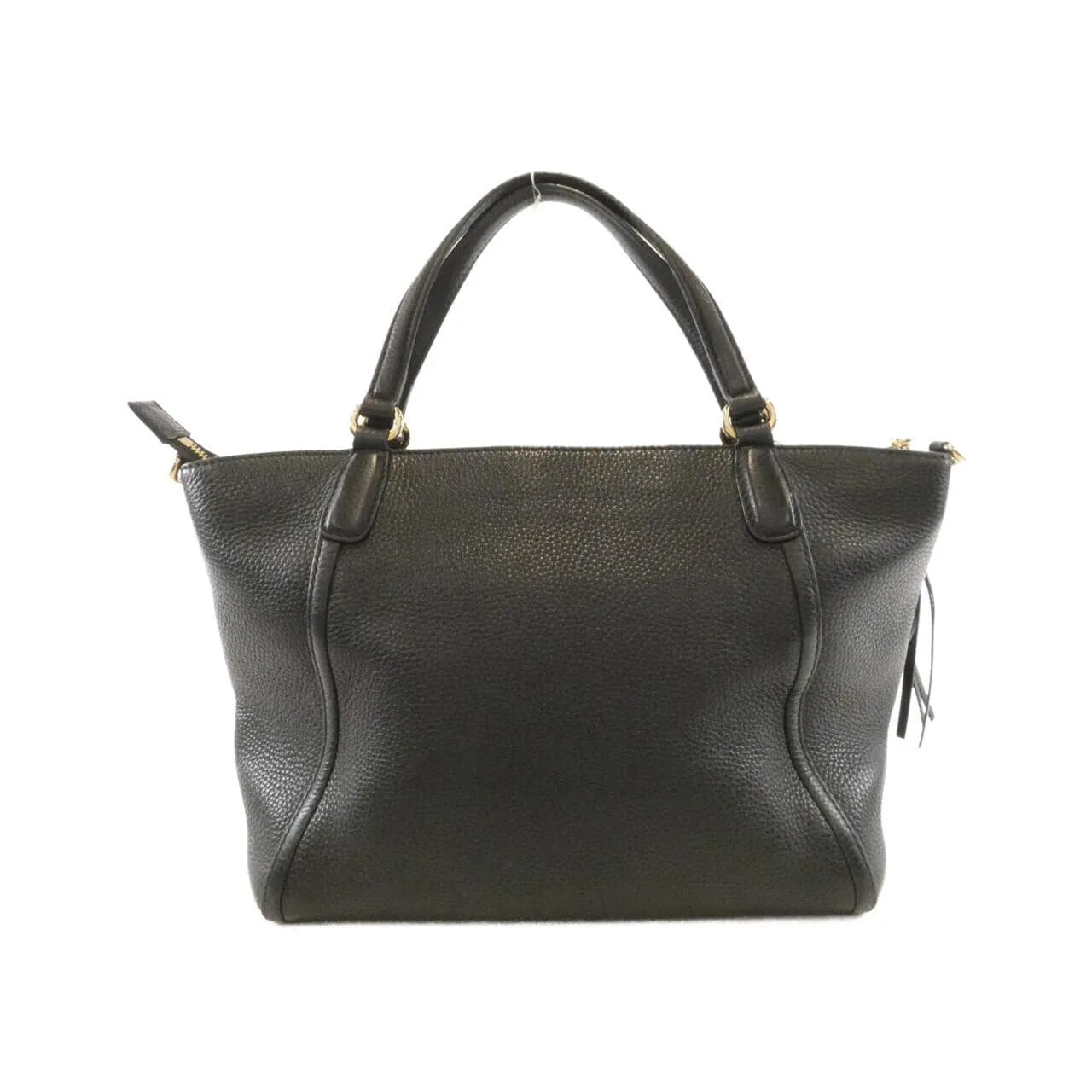GUCCI Soho 369176 A7M0G Handbag Leather 黑色 皮革 中古品B - 縮圖 2
