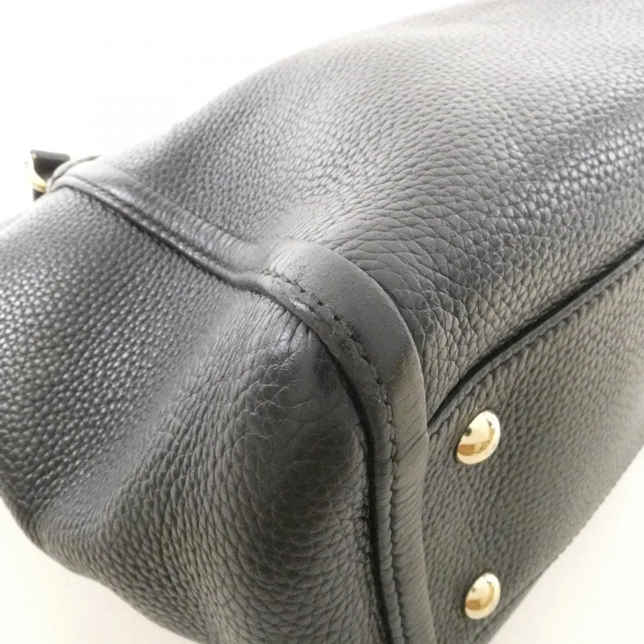 GUCCI Soho 369176 A7M0G Handbag Leather 黑色 皮革 中古品B - 縮圖 3