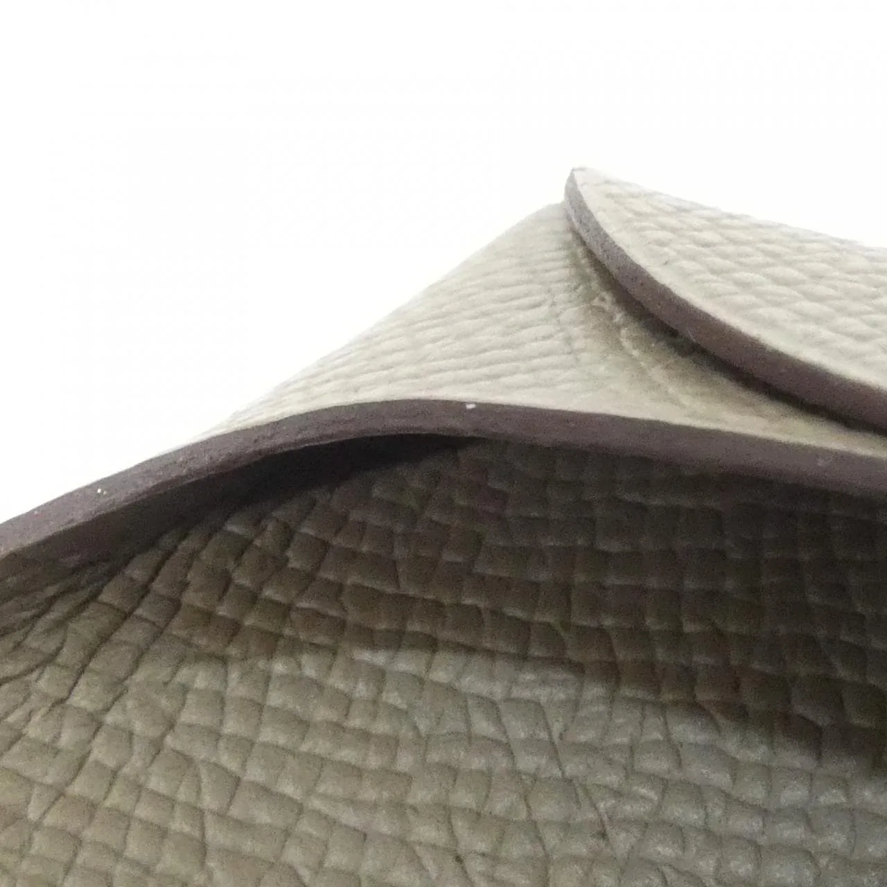 HERMES 041054CK Coin Case Epsom Etoupe Epsom Leather Rank A - Thumbnail 4