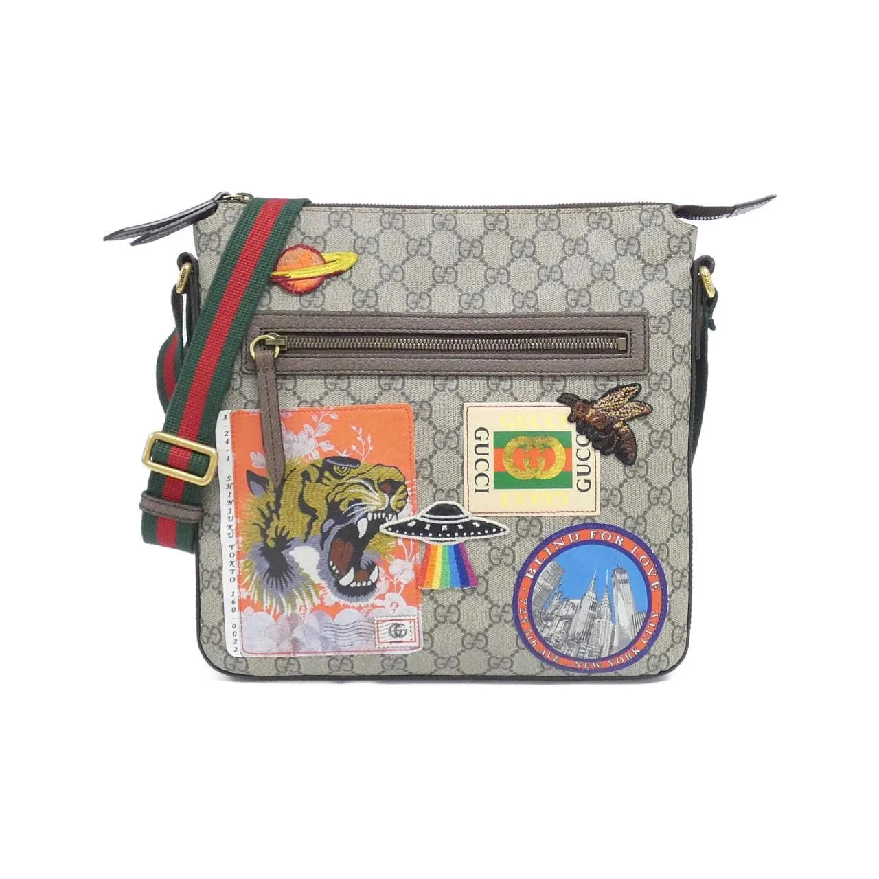 GUCCI 406408 K9RNT Shoulder Canvas Black