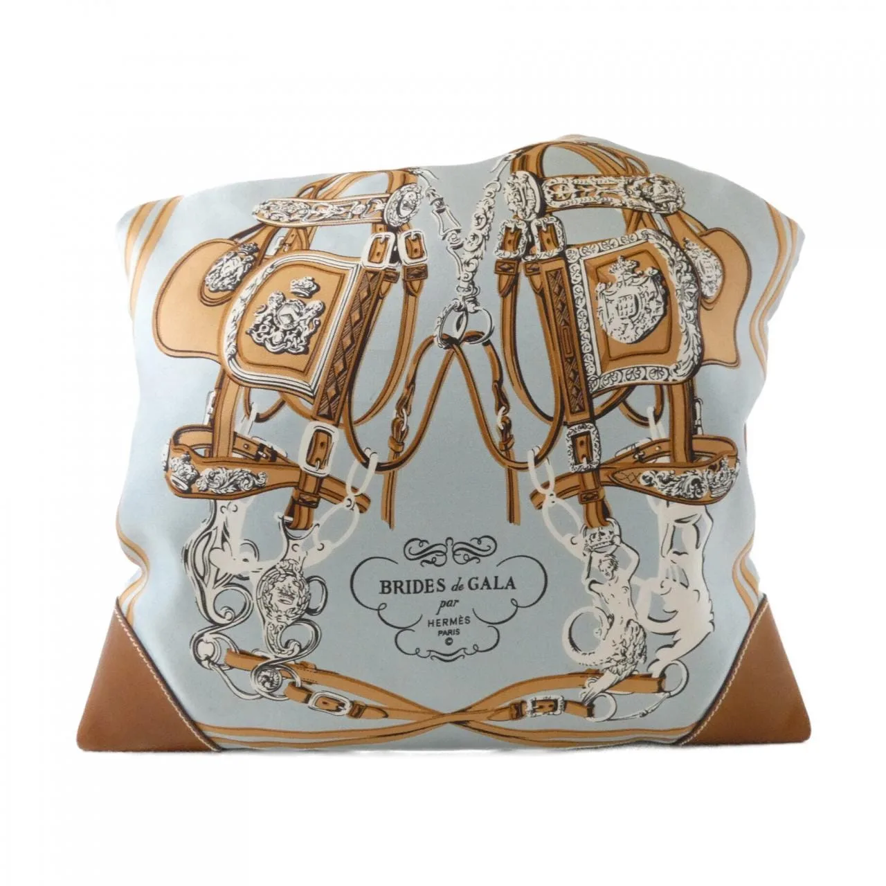 HERMES Silky City 062266CK Shoulder Blue Rank B - Thumbnail 2