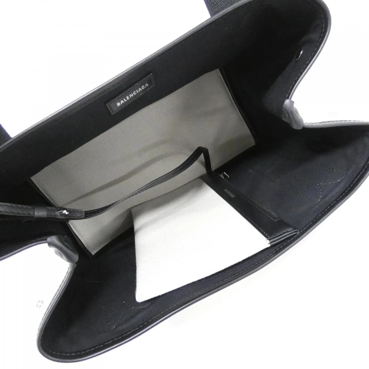 BALENCIAGA 339933 2HH3N Handbag Canvas 深藍色 帆布 中古品A - 縮圖 7