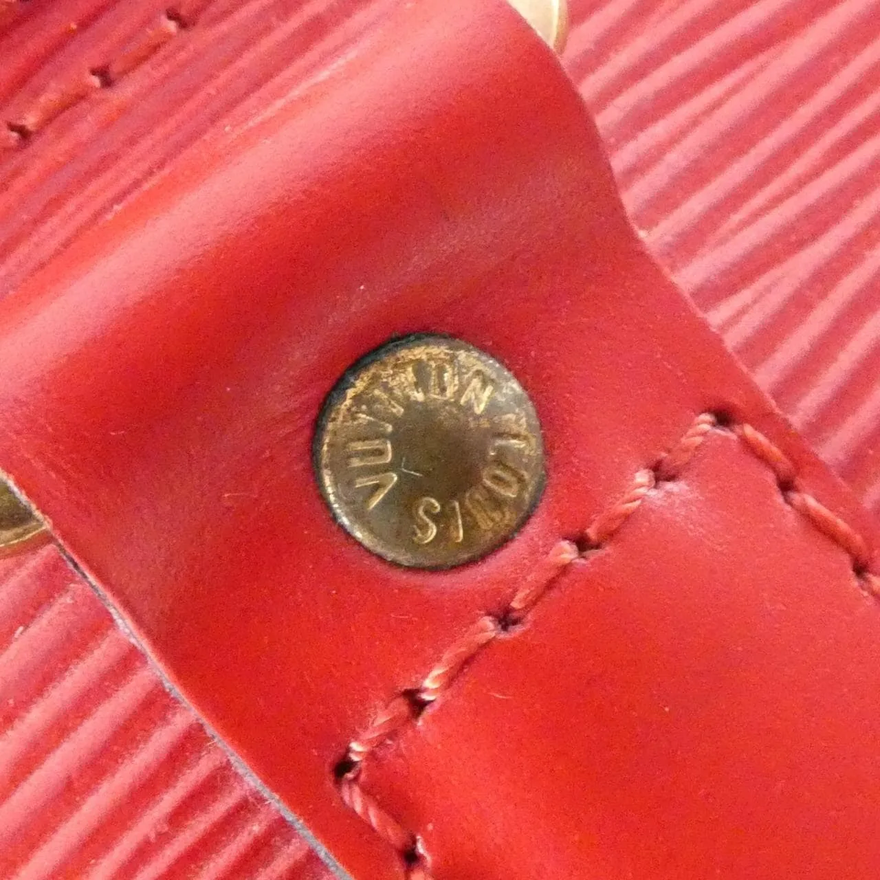 LOUIS VUITTON Keepall M42977 Boston Epi Red Epi Rank B - Thumbnail 5