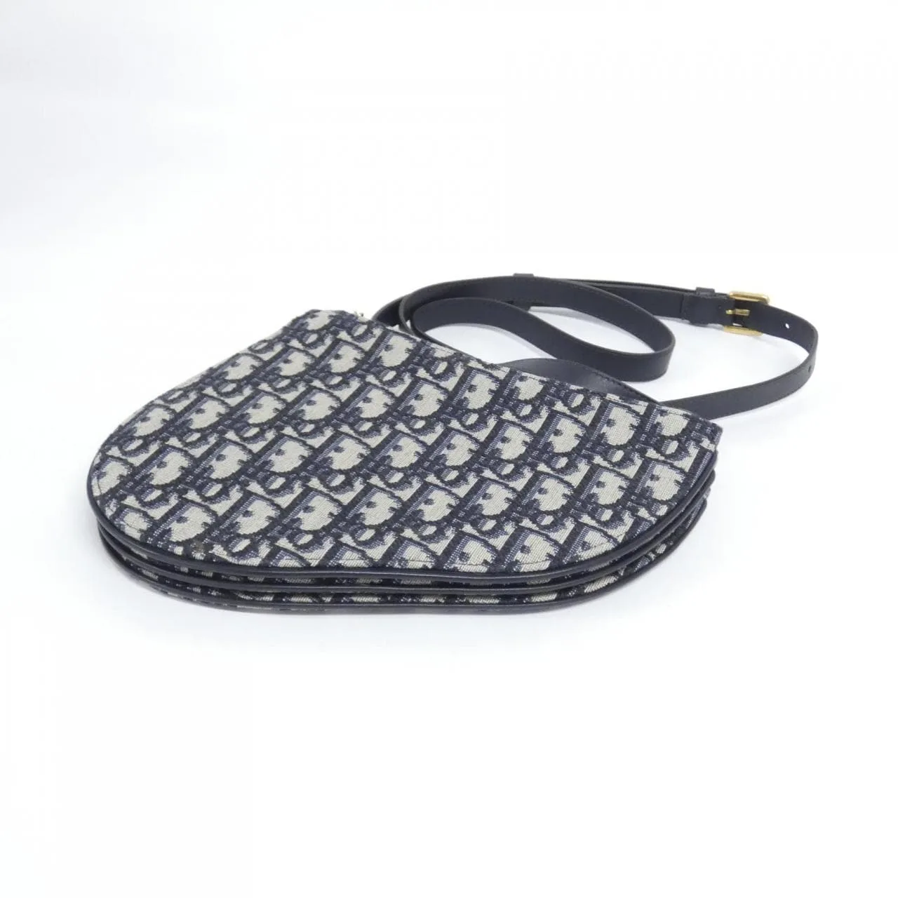 DIOR Saddle Handbag Canvas Black Canvas - Thumbnail 2