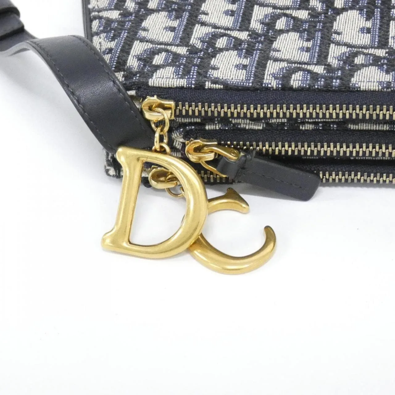 DIOR Saddle Handbag Canvas Black Canvas - Thumbnail 4