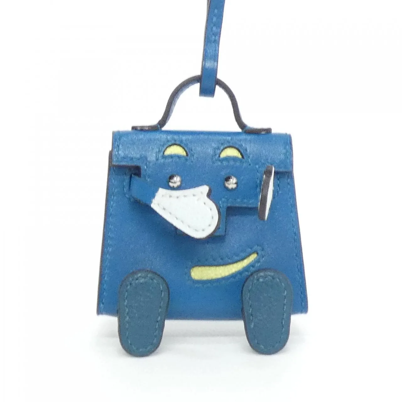 HERMES Kelly 082655CK Wallet Blue Rank A - Thumbnail 2