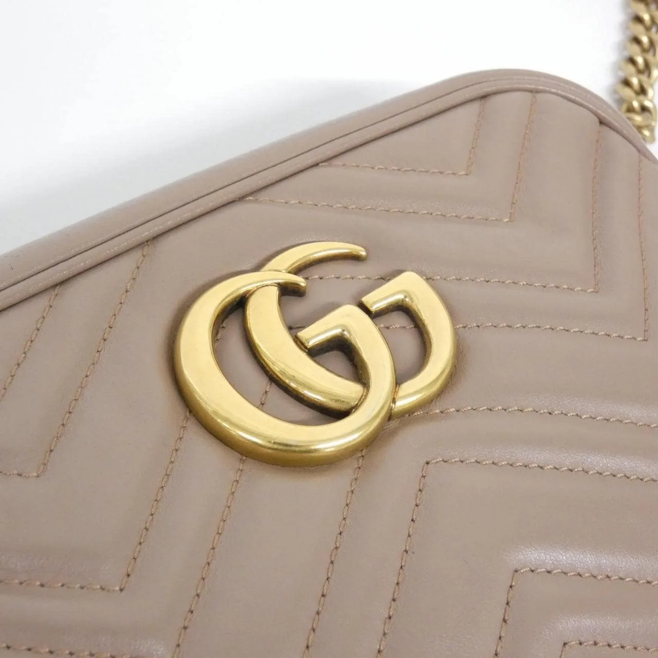 GUCCI Marmont 447632 DTD1T Shoulder Leather Black Leather - Thumbnail 5