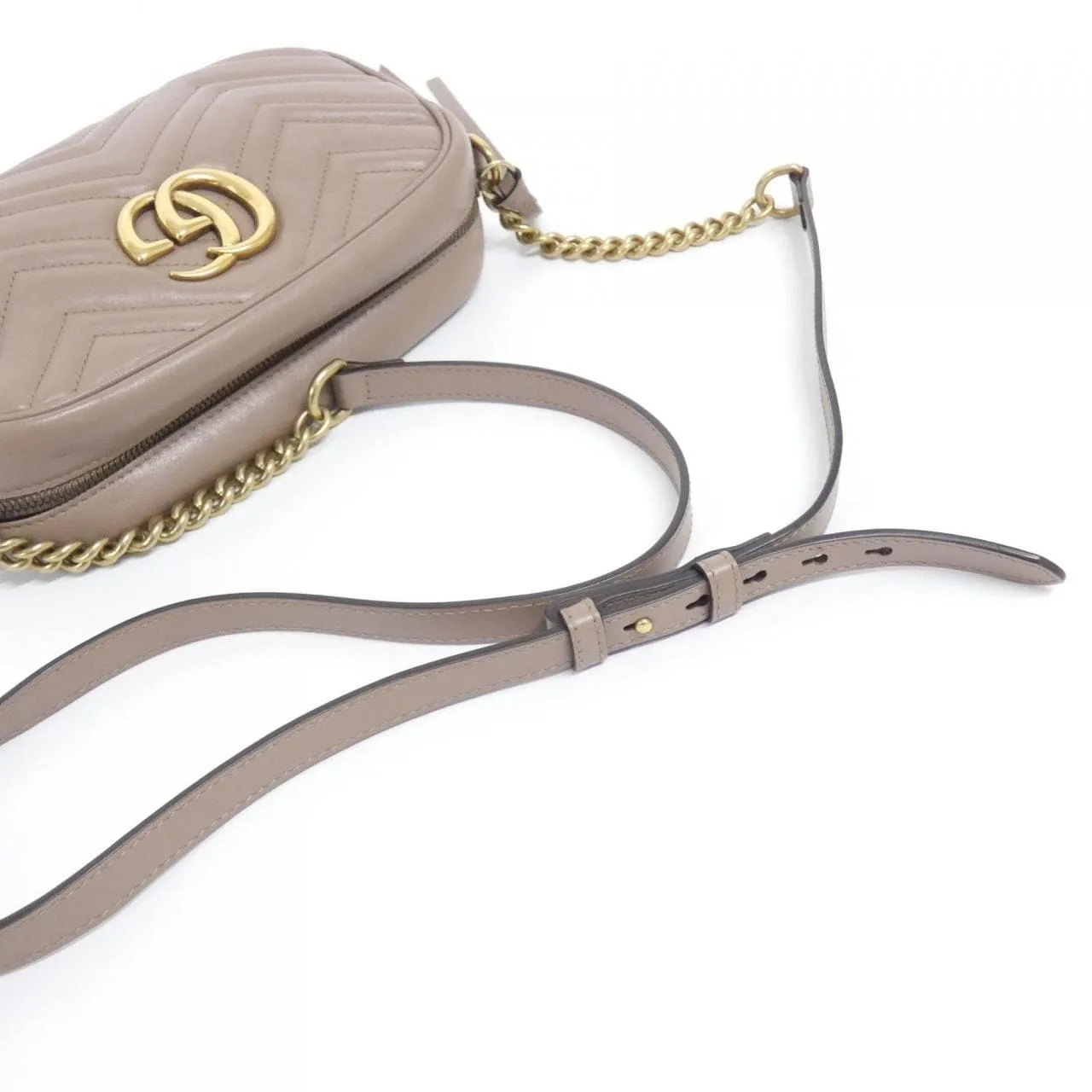 GUCCI Marmont 447632 DTD1T Shoulder Leather Black Leather - Thumbnail 6