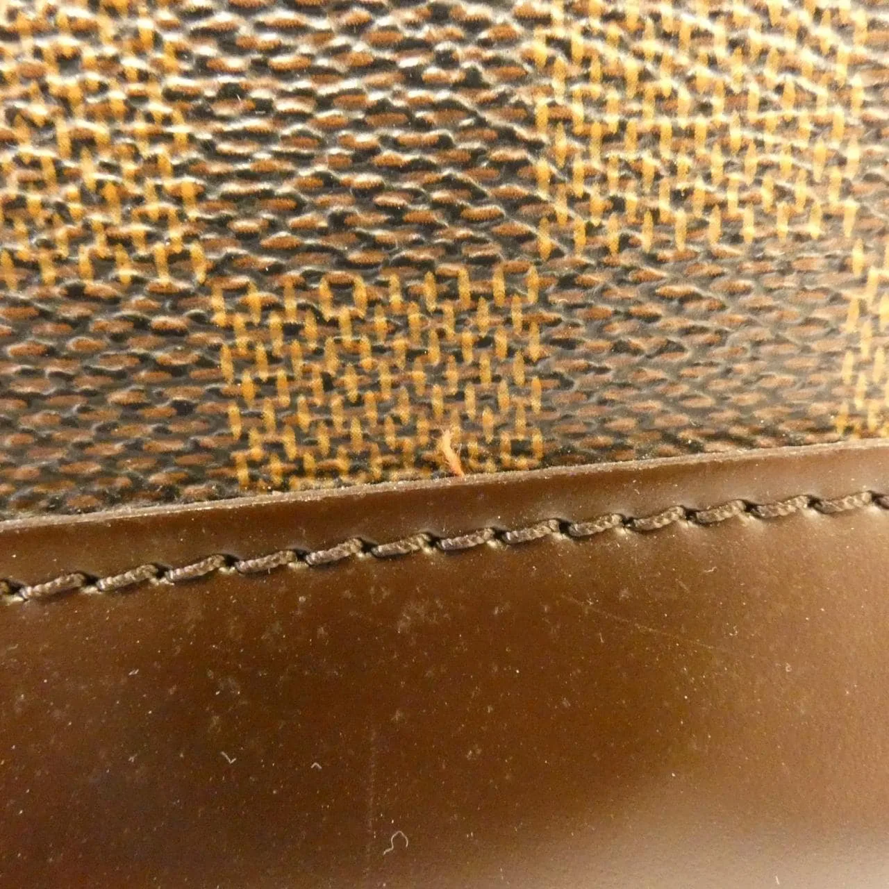 LOUIS VUITTON Alma N51131 Handbag Damier Black Damier Rank B - Thumbnail 4