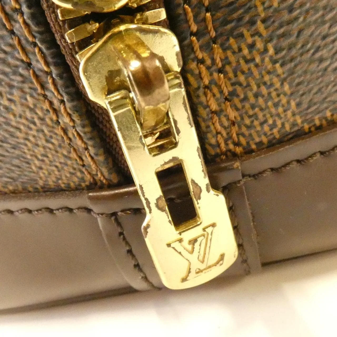 LOUIS VUITTON Alma N51131 Handbag Damier Black Damier Rank B - Thumbnail 5