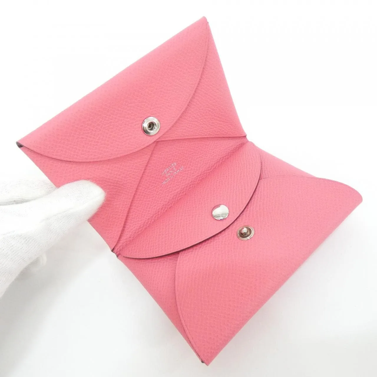 HERMES 083035CK Coin Case Epsom Black Epsom Leather Rank A - Thumbnail 4