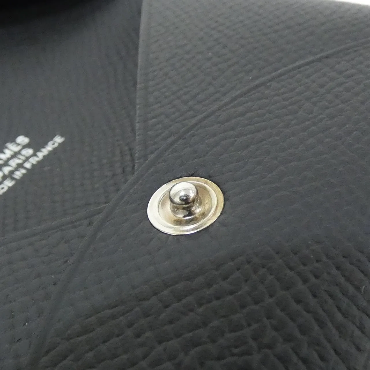 HERMES 044164CK Card Case Epsom Black Epsom Leather Rank A - Thumbnail 6