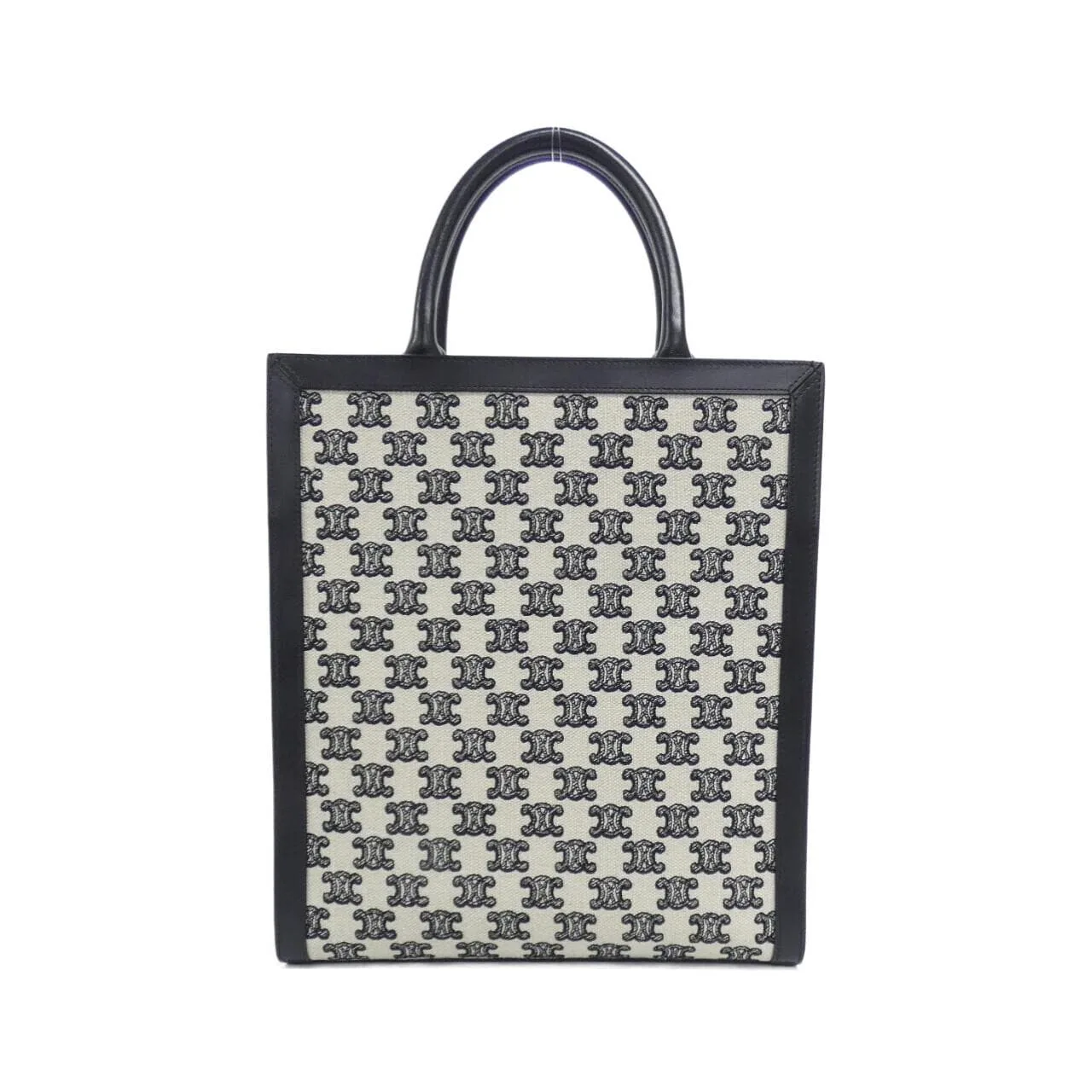 CELINE Cabas 194352CS8 Handbag Canvas Black Canvas - Thumbnail 2