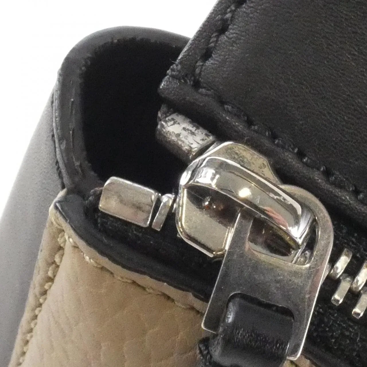 CELINE 174013TEB Shoulder Leather Black Leather - Thumbnail 7