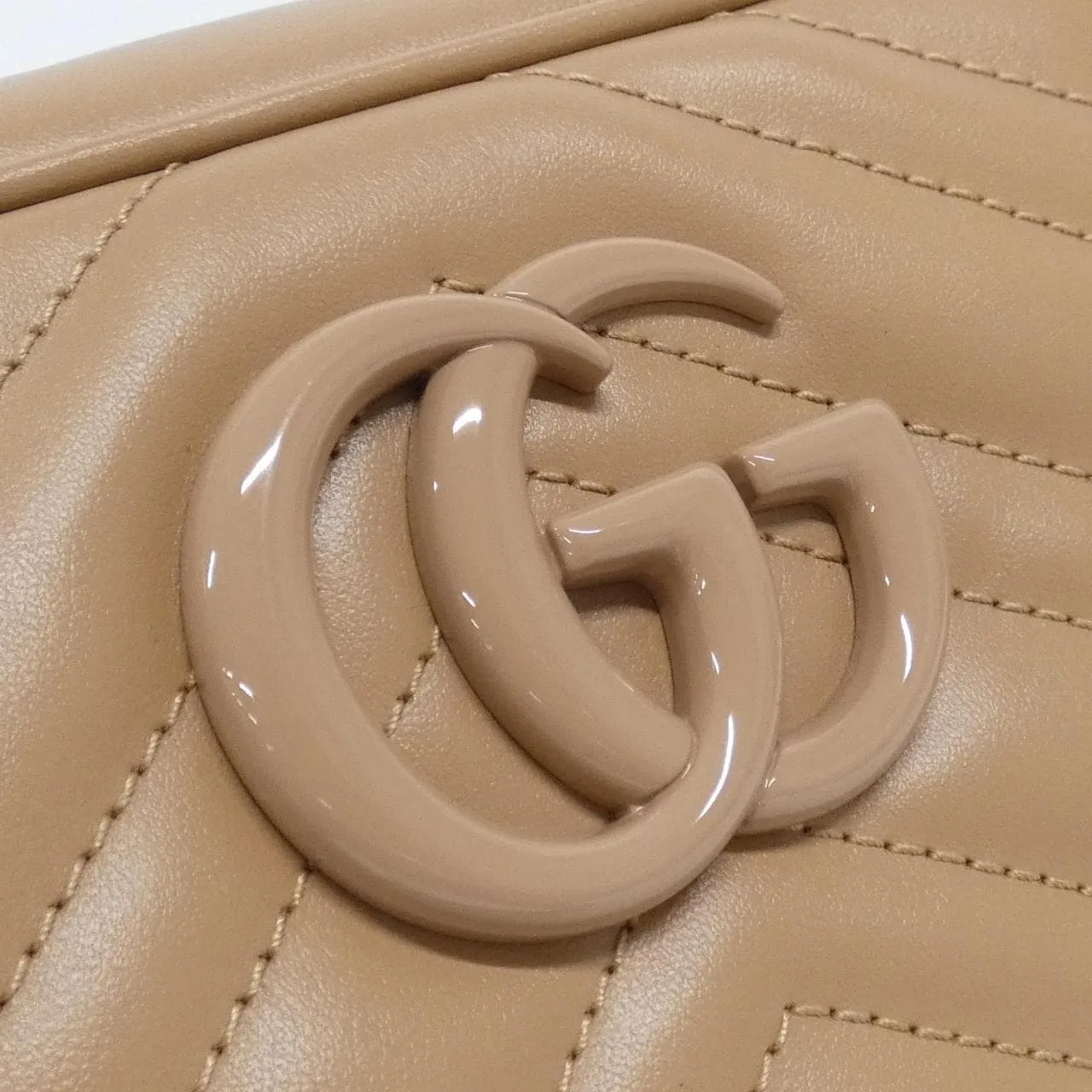 GUCCI Marmont 447632 DAAAJ Shoulder Leather Black Leather - Thumbnail 4