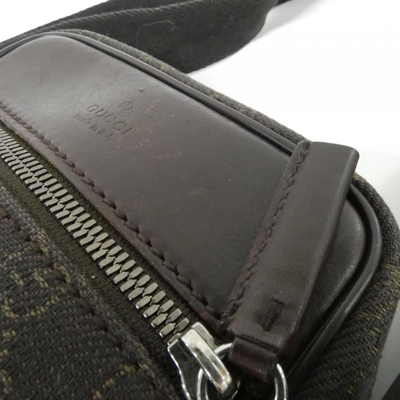 GUCCI 101680 Handbag Canvas Brown Canvas - Thumbnail 4