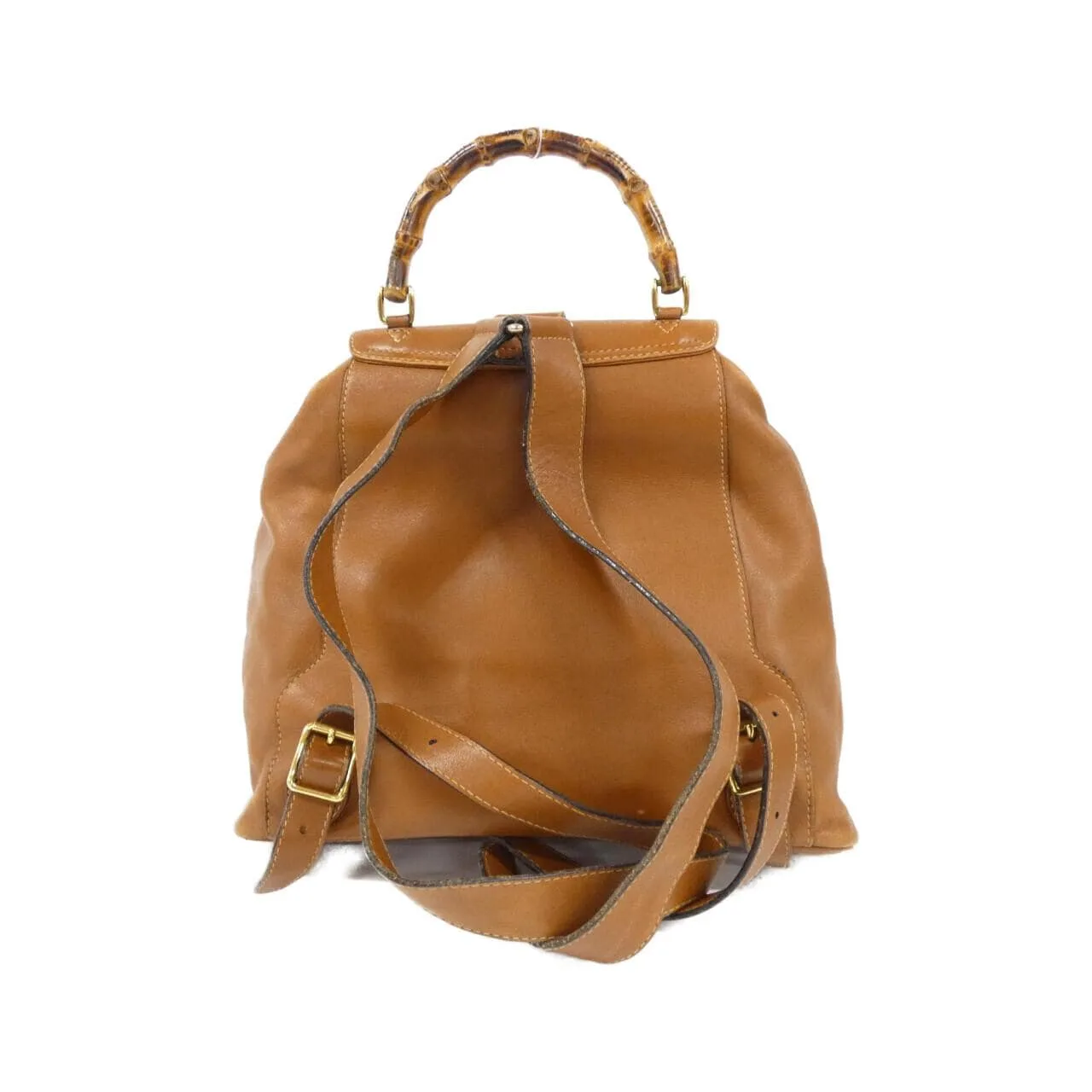 GUCCI 003 1998 Backpack Leather Brown Leather - Thumbnail 2