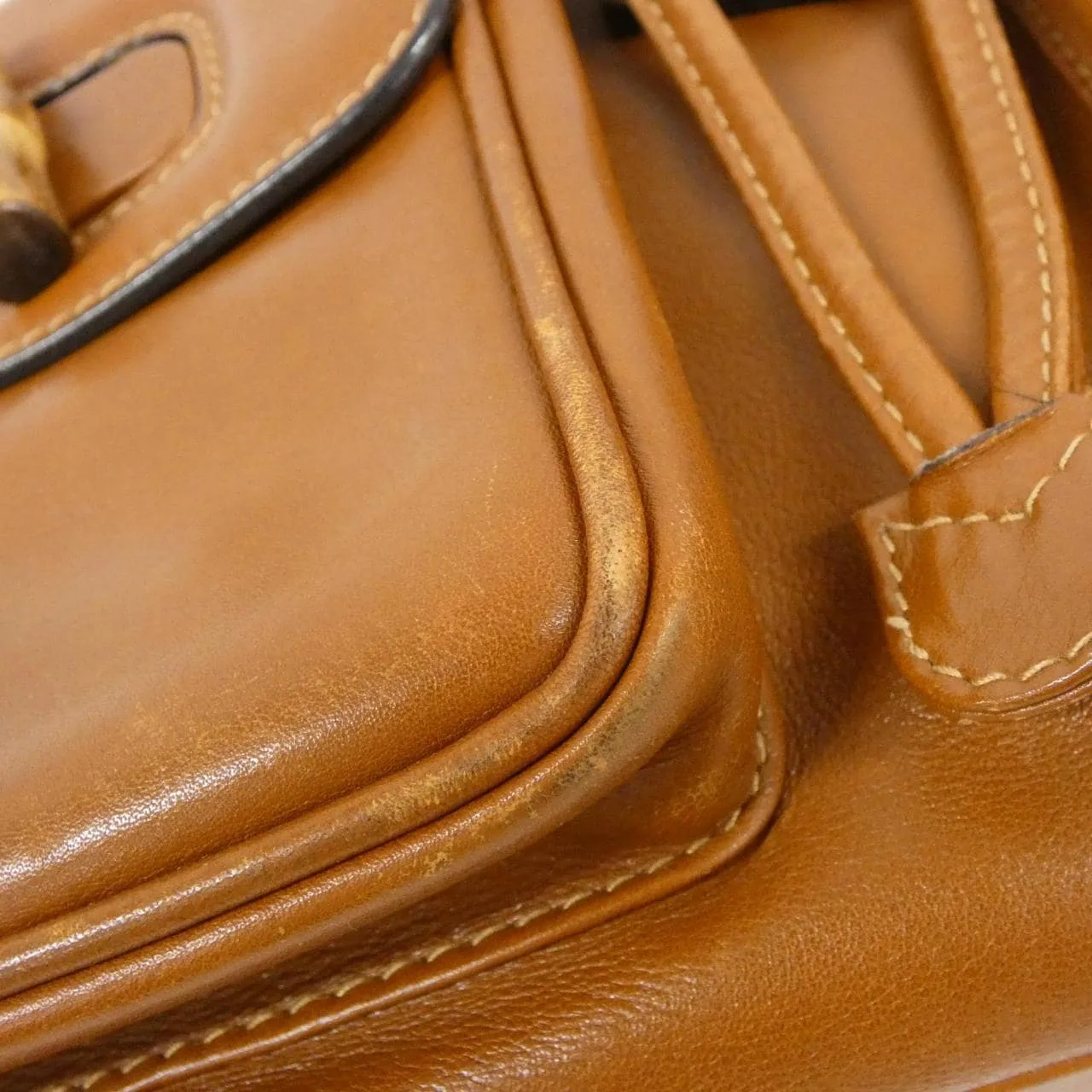 GUCCI 003 1998 Backpack Leather Brown Leather - Thumbnail 4