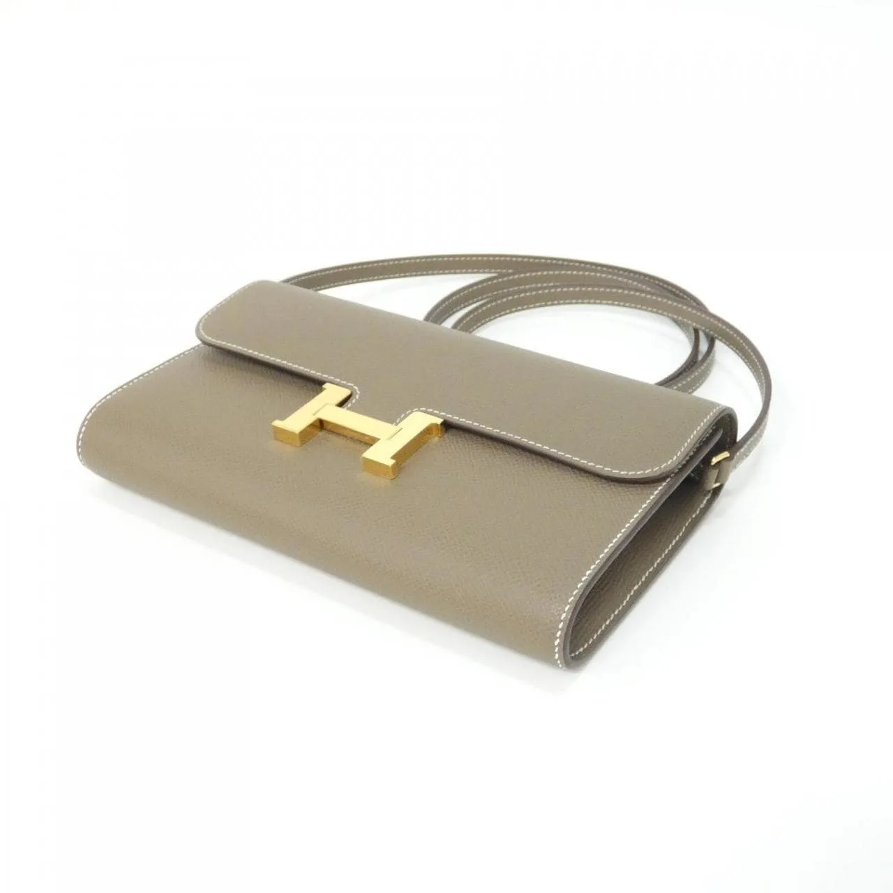 HERMES Constance 080125CC Wallet Epsom Etoupe Epsom Leather Rank A - Thumbnail 3