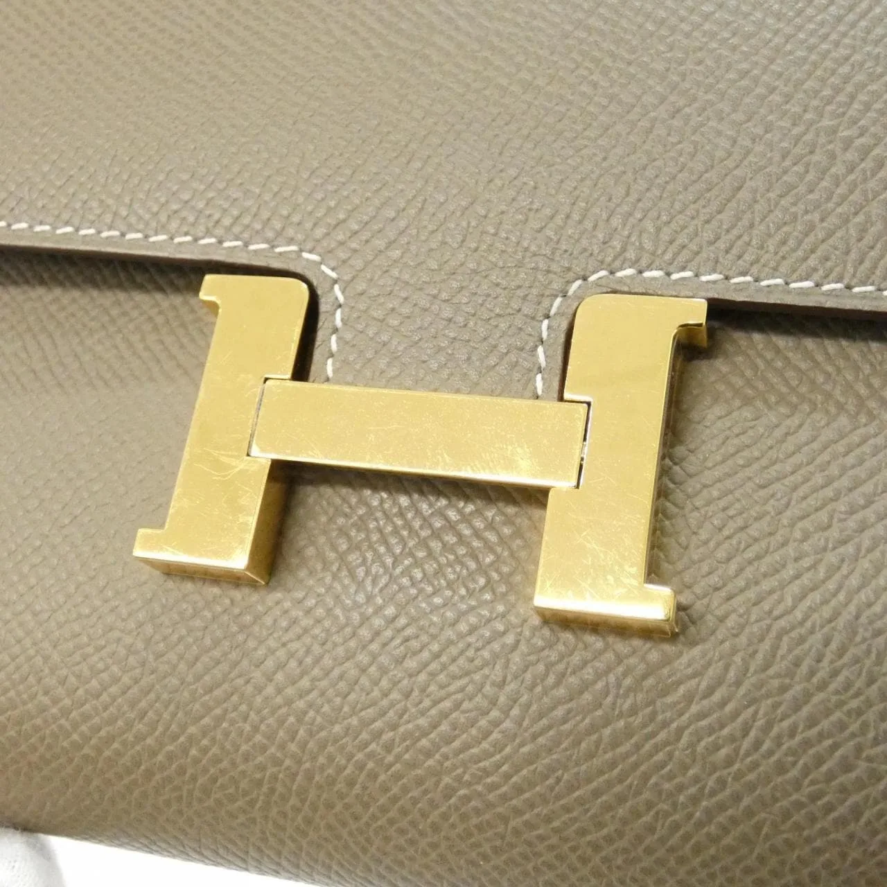 HERMES Constance 080125CC Wallet Epsom Etoupe Epsom Leather Rank A - Thumbnail 4