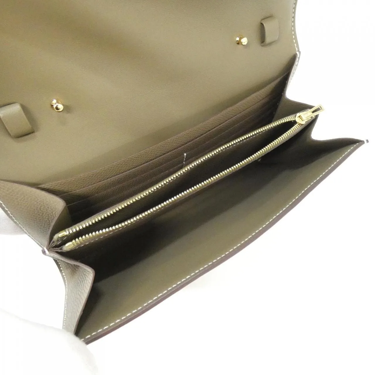 HERMES Constance 080125CC Wallet Epsom Etoupe Epsom Leather Rank A - Thumbnail 7